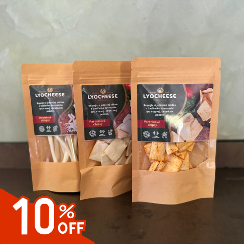 Chrumkavé potešenie - Testovací mix Lyocheese so zľavou 10% Chrumkavé potešenie - Testovací mix Lyocheese so zľavou 10%