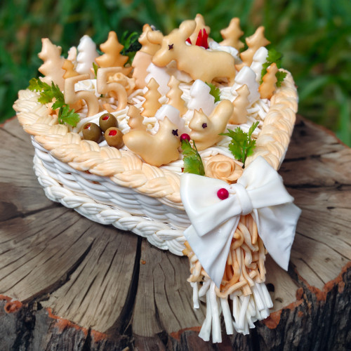 Syrová torta veľké srdce pre Horára